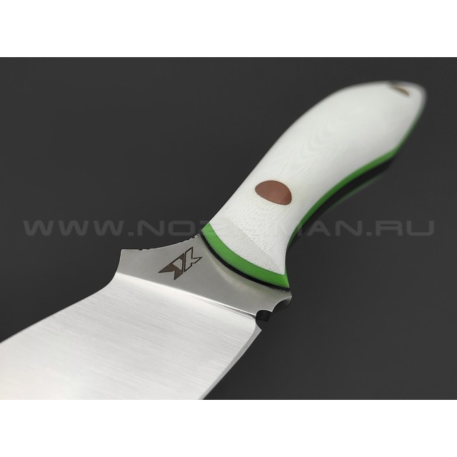 7 ножей нож Канадец сталь VG-10 satin, рукоять G10 white & green