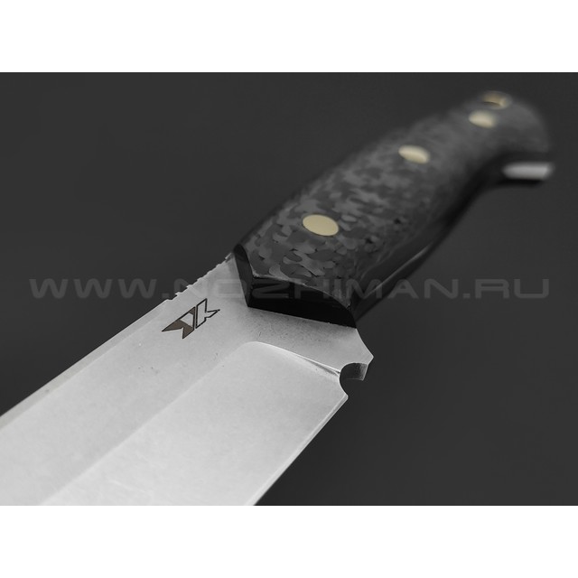 7 ножей нож Айсберг сталь D2 стоунвош, рукоять Carbon fiber, G10 black