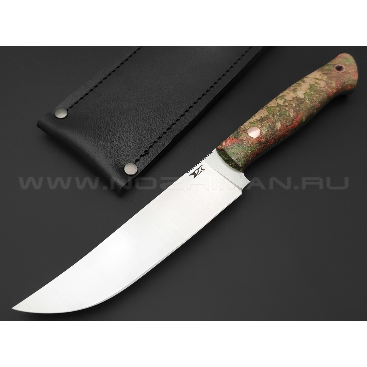 7 ножей нож ТехноПчак сталь VG-10 satin, рукоять Стаб. кап клена, G10 green