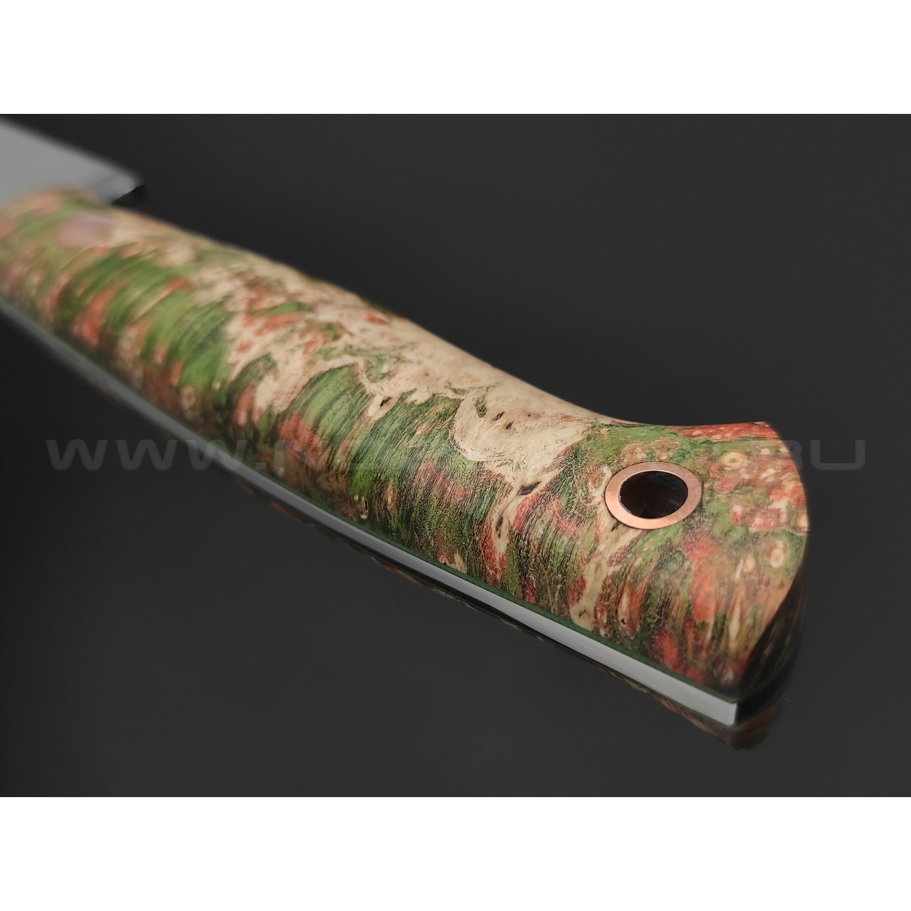 7 ножей нож ТехноПчак сталь VG-10 satin, рукоять Стаб. кап клена, G10 green