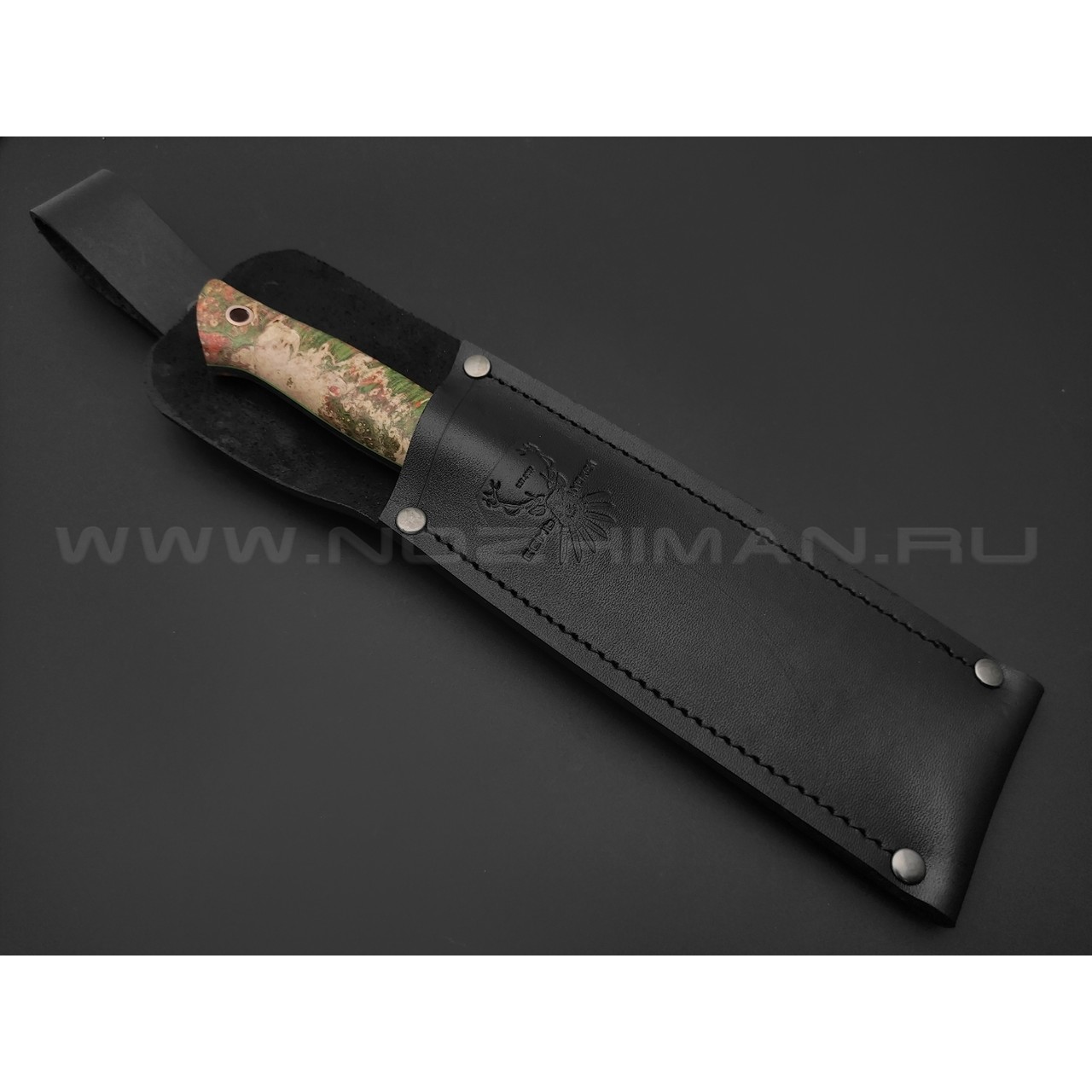 7 ножей нож ТехноПчак сталь VG-10 satin, рукоять Стаб. кап клена, G10 green