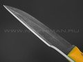 7 ножей нож Беркут сталь K340 blackwash, рукоять G10 yellow & green