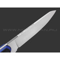 7 ножей нож Ц1 сталь PGK satin, рукоять Carbon fiber, G10 blue 7 ножей нож Ц1 сталь PGK satin, рукоять Carbon fiber, G10 blue