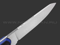 7 ножей нож Ц1 сталь PGK satin, рукоять Carbon fiber, G10 blue