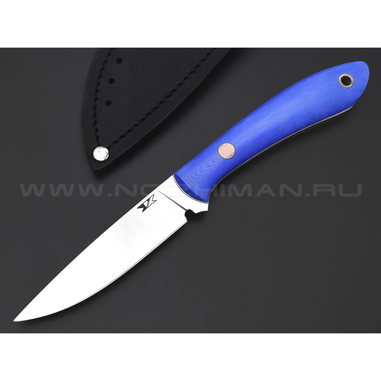 7 ножей нож Ц2 сталь PGK satin, рукоять G10 blue & white
