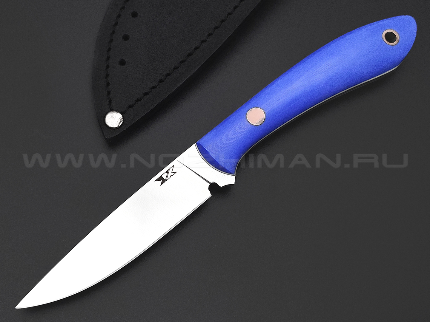 7 ножей нож Ц2 сталь PGK satin, рукоять G10 blue & white