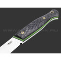 7 ножей нож Клык сталь PGK satin, рукоять Carbon fiber, G10 green & black 7 ножей нож Клык сталь PGK satin, рукоять Carbon fiber, G10 green & black