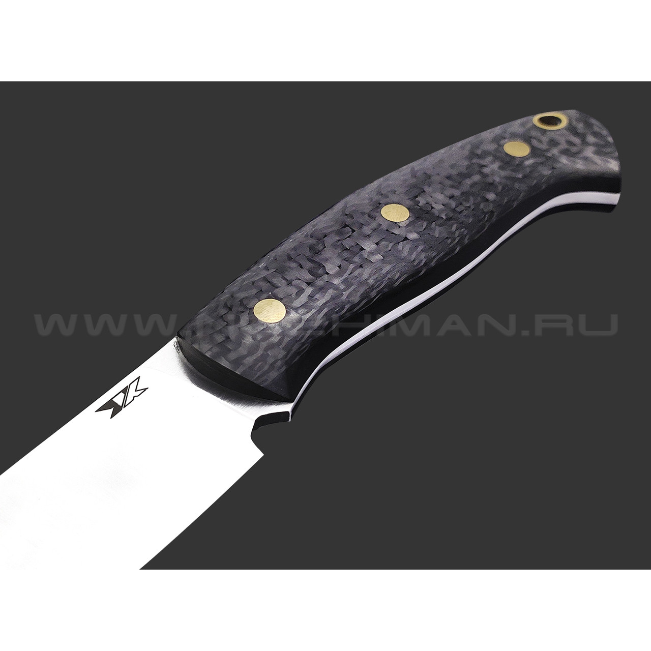 7 ножей нож Путник сталь K340 сатин, рукоять Карбон, G10 чёрный