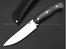 7 ножей нож Путник сталь K340 satin, рукоять Carbon fiber, G10 black