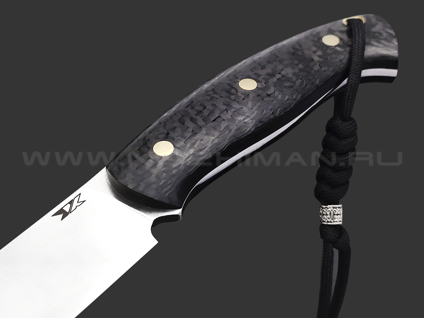 7 ножей нож Путник сталь D2 satin, рукоять Carbon fiber, G10 black