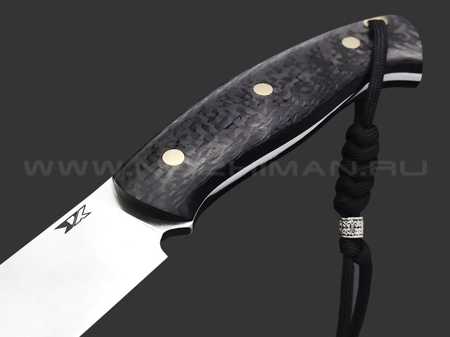 7 ножей нож Путник сталь D2 satin, рукоять Carbon fiber, G10 black