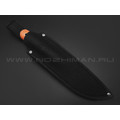 7 ножей нож Кефарт сталь K340 satin, рукоять G10 orange & black