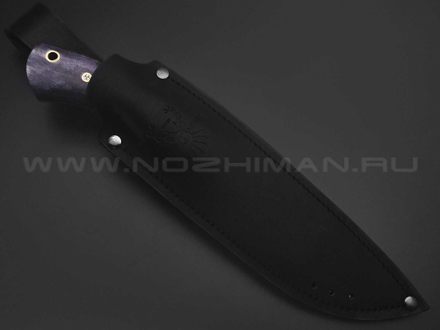 7 ножей нож Беркут XL сталь Х12МФ satin & ковка, рукоять Стаб. карельская береза, G10 black