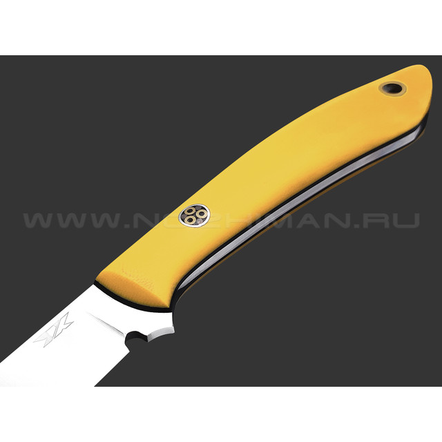 7 ножей нож Ц2 сталь Aus-10Co satin, рукоять G10 yellow & black