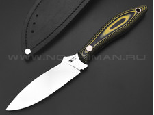 7 ножей нож Канадец сталь Aus-10Co satin, рукоять G10 black & yellow