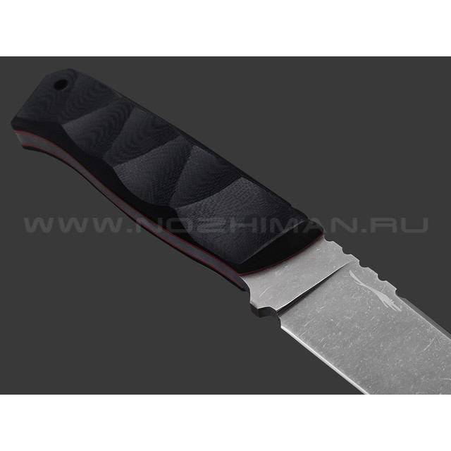 Волчий Век нож Рентген Custom сталь PGK WA блэквош, рукоять G10 black