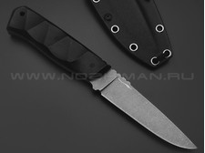 Волчий Век нож Рентген Custom сталь PGK WA blackwash, рукоять G10 black