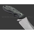 Волчий Век нож Кондрат 12 сталь 95Х18 WA beadblast, рукоять G10 black & green