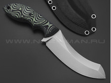 Волчий Век нож Кондрат 12 сталь 95Х18 WA beadblast, рукоять G10 black & green