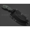 Волчий Век нож Кондрат 12 сталь 95Х18 WA beadblast, рукоять G10 black & green