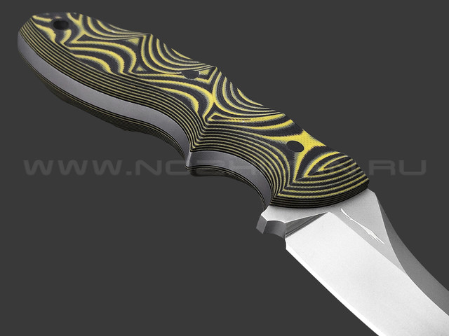 Волчий Век нож Кондрат 10 сталь 95Х18 WA beadblast, рукоять G10 black & yellow