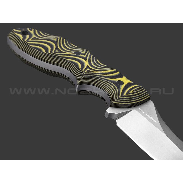 Волчий Век нож Кондрат 10 сталь 95Х18 WA beadblast, рукоять G10 black & yellow