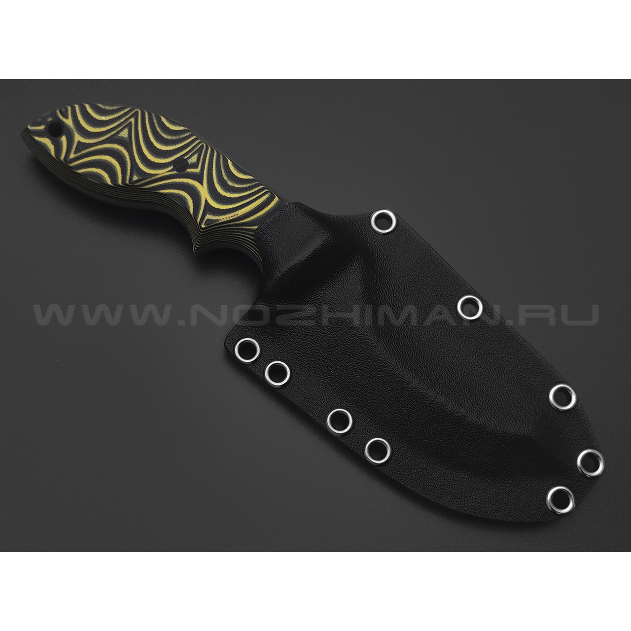 Волчий Век нож Кондрат 10 сталь 95Х18 WA beadblast, рукоять G10 black & yellow