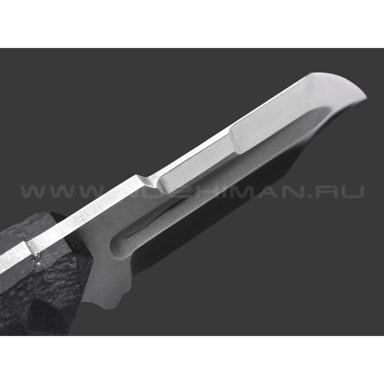 Волчий Век нож Кощей малый, сталь N690 WA satin, рукоять G10 black с резьбой