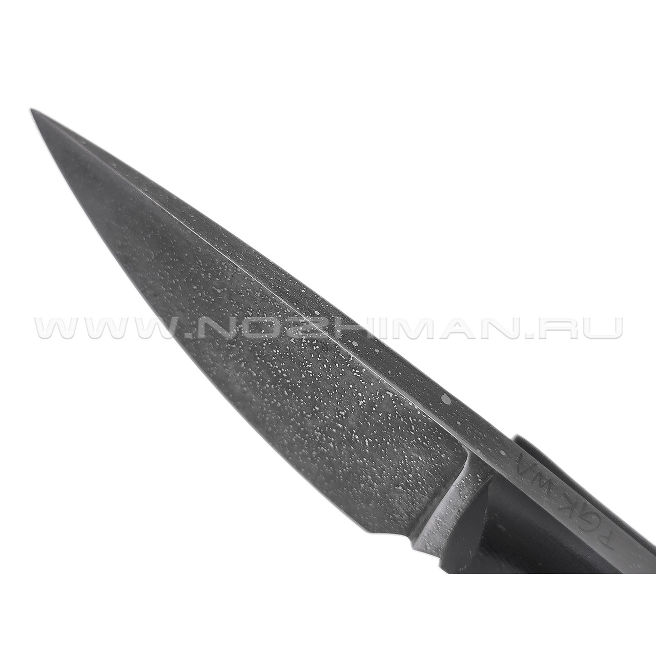 Волчий Век нож Мини МасичЬка сталь PGK WA травление, рукоять G10 black