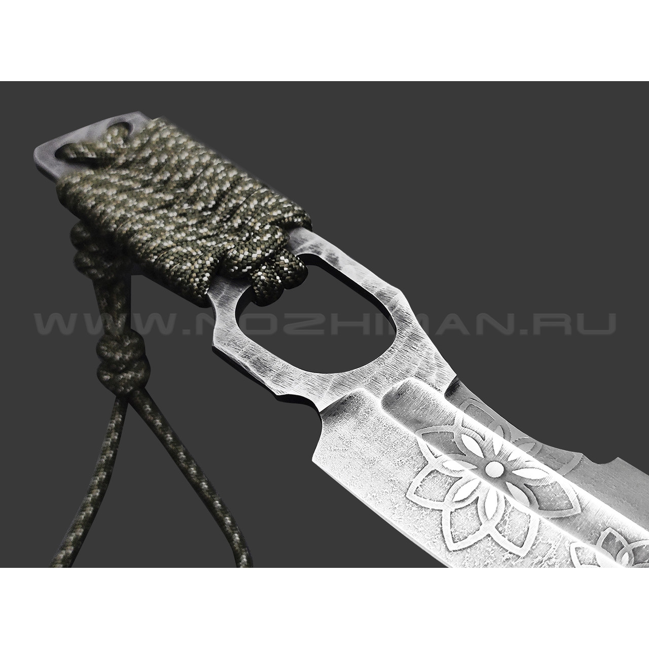 Волчий Век нож Карачун лайт, сталь N690 WA травление, рукоять Paracord