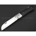Нож QSP Worker QS128-A сталь N690 satin, рукоять G10 black, кожаный чехол Нож QSP Worker QS128-A сталь N690 satin, рукоять G10 black, кожаный чехол