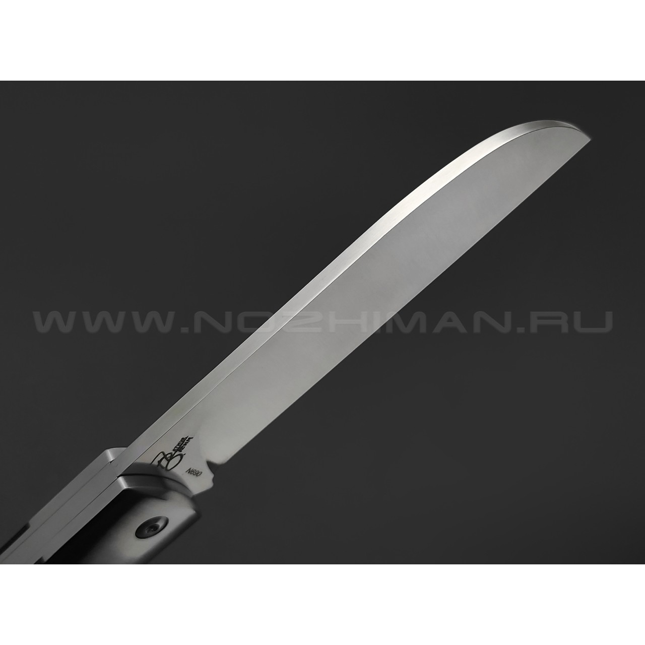 Нож QSP Worker QS128-A сталь N690 satin, рукоять G10 black, кожаный чехол