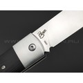 Нож QSP Worker QS128-A сталь N690 satin, рукоять G10 black, кожаный чехол Нож QSP Worker QS128-A сталь N690 satin, рукоять G10 black, кожаный чехол