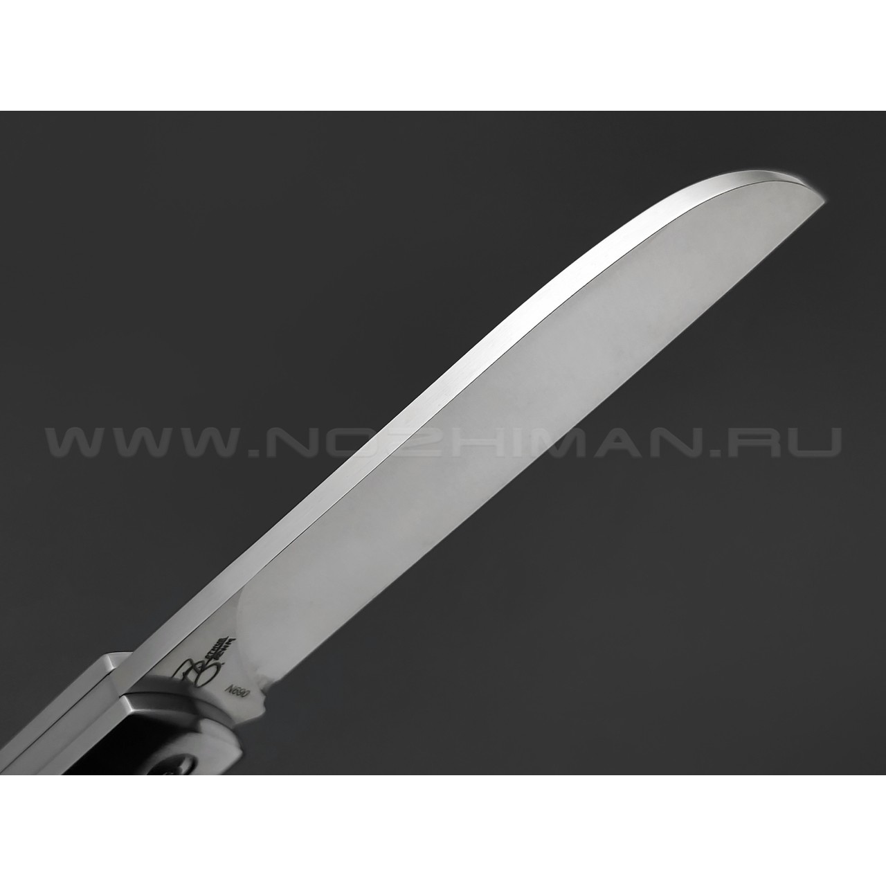 Нож QSP Worker QS128-B сталь N690 satin, рукоять Bone green, кожаный чехол