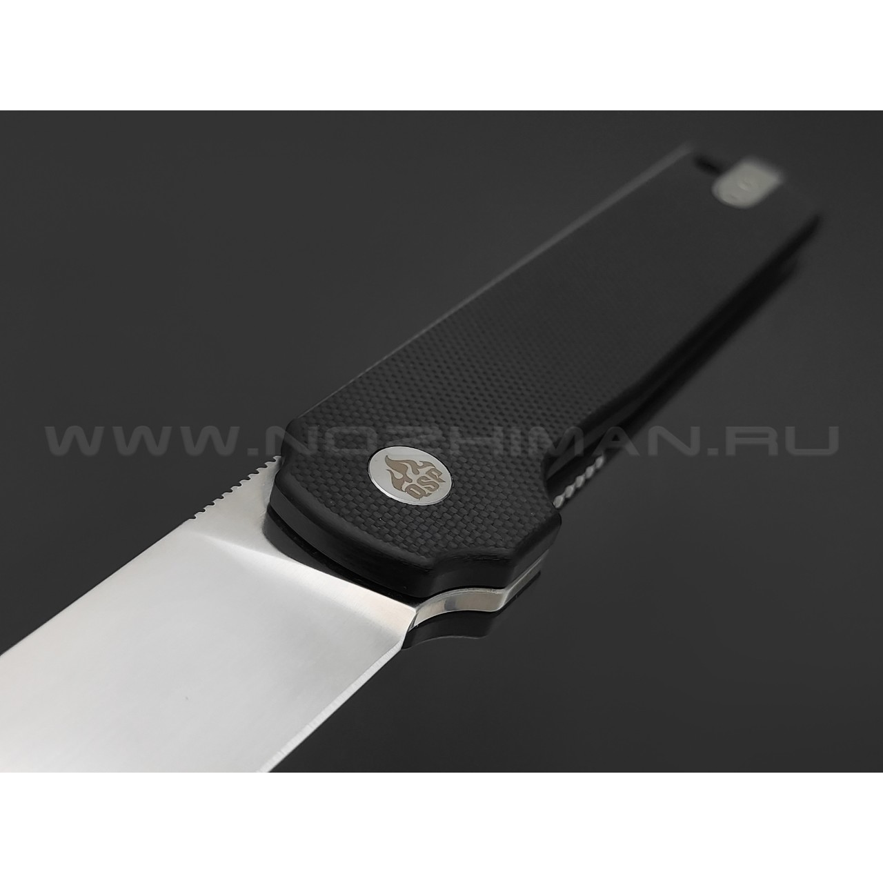 Нож QSP Lark QS144-A сталь 14C28N satin, рукоять G10 black