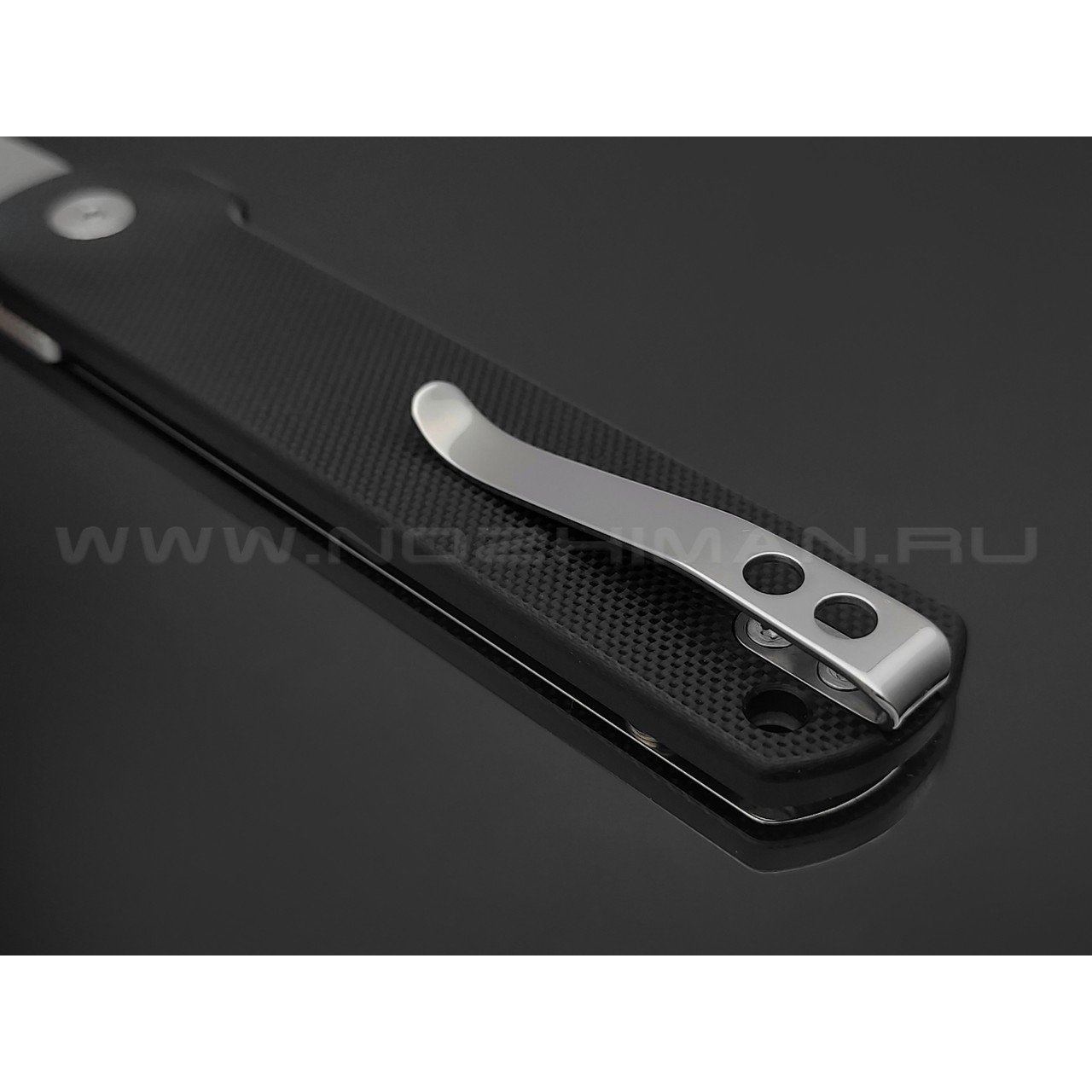 Нож QSP Lark QS144-A сталь 14C28N satin, рукоять G10 black