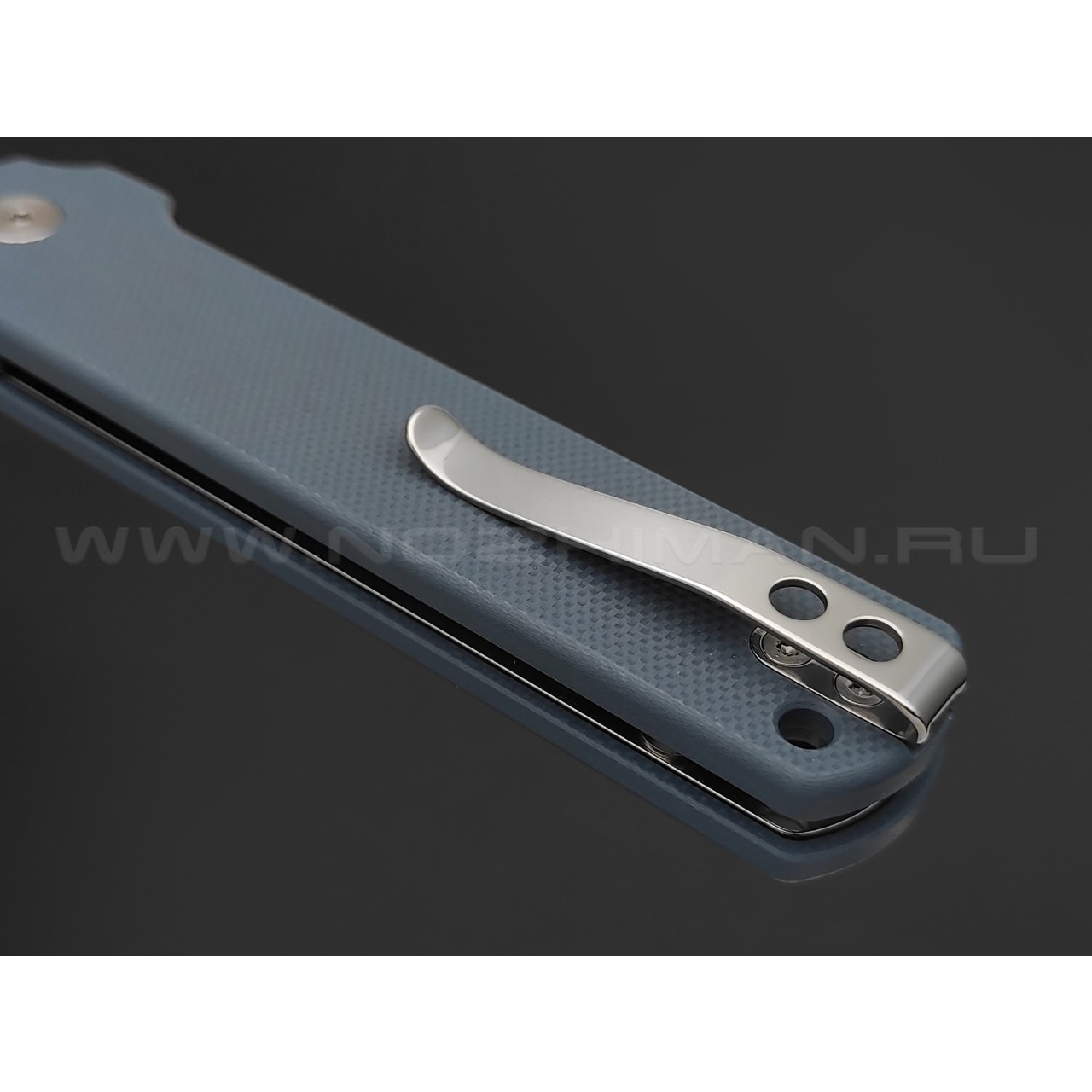Нож QSP Lark QS144-B сталь 14C28N satin, рукоять G10 grey