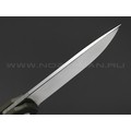 Нож QSP Lark QS144-C сталь 14C28N satin, рукоять G10 green