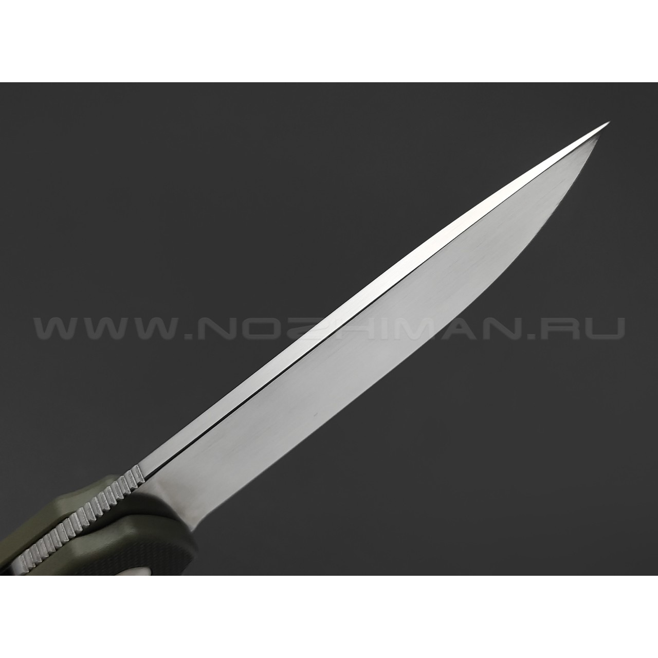 Нож QSP Lark QS144-C сталь 14C28N satin, рукоять G10 green