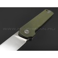 Нож QSP Lark QS144-C сталь 14C28N satin, рукоять G10 green