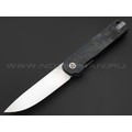 Нож QSP Lark QS144-E сталь 14C28N satin, рукоять Chaotic carbon fiber blue Нож QSP Lark QS144-E сталь 14C28N satin, рукоять Chaotic carbon fiber blue