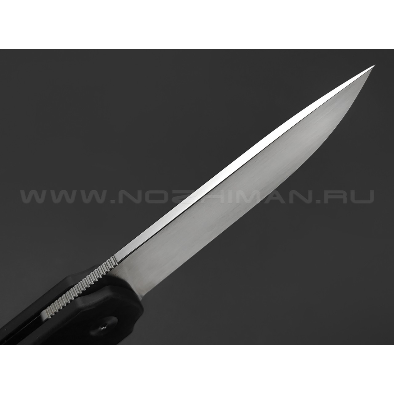 Нож QSP Lark QS144-E сталь 14C28N satin, рукоять Chaotic carbon fiber blue