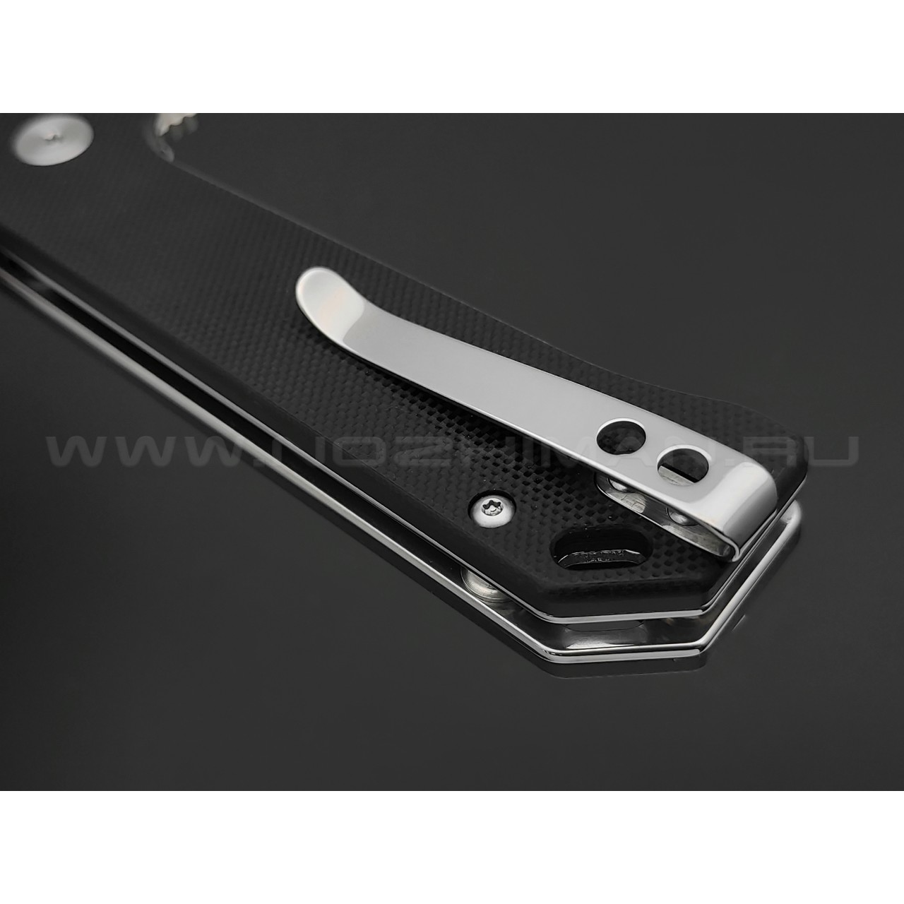 Нож QSP Grebe QS147-C1 сталь 14C28N стоунвош, рукоять G10 black