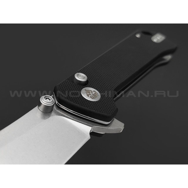 Нож QSP Grebe QS147-C1 сталь 14C28N стоунвош, рукоять G10 black