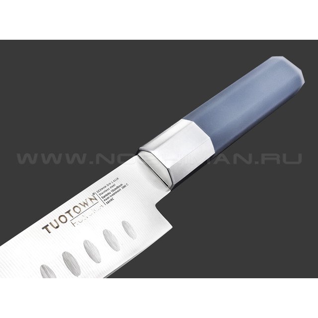 TuoTown Honoria Santoku 15 см 136008 сталь German 1.4116, рукоять ABS, силикон