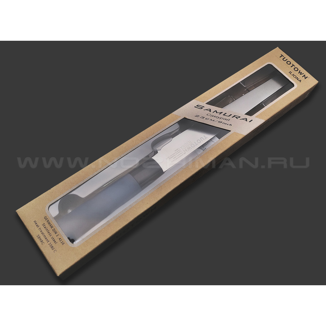 TuoTown Iliona Samurai 23 см 149016 сталь German 1.4116, рукоять ABS, силикон