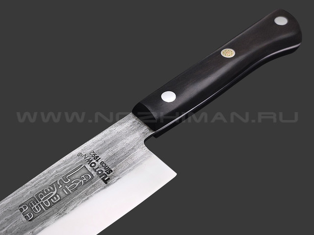 TuoTown кованый нож Santoku 18 см 187008 сталь Aus-10, рукоять Сандаловое дерево