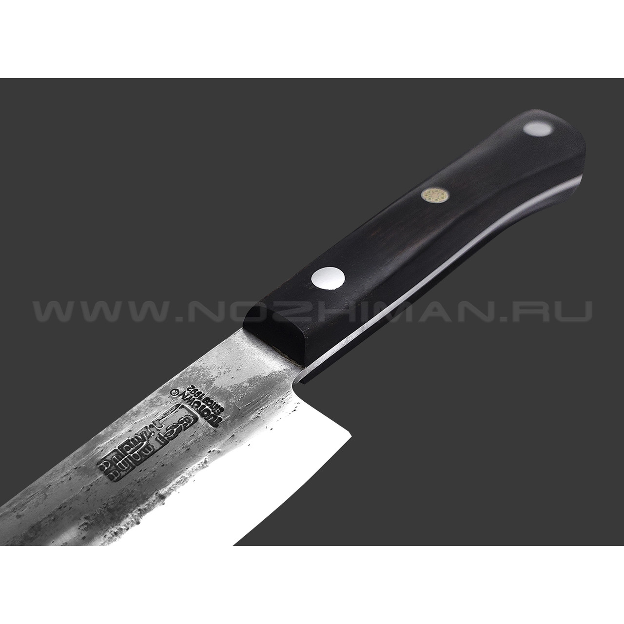TuoTown кованый нож ZHI Chefs 13 см 185011 сталь Aus-10, рукоять Сандаловое дерево