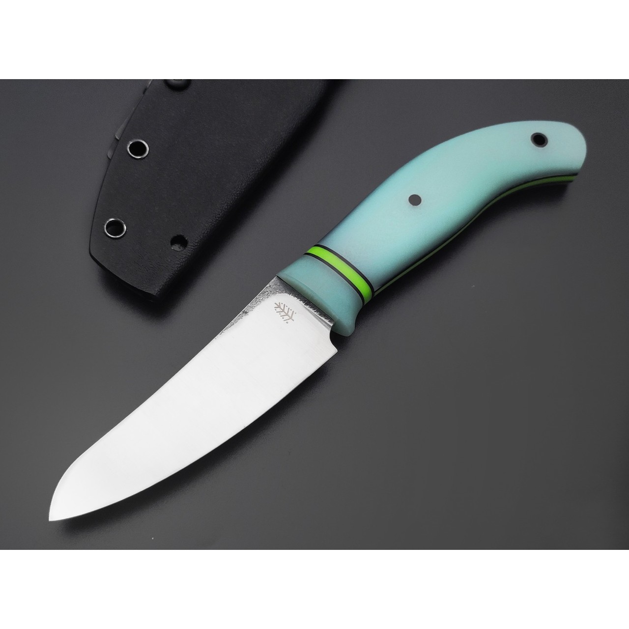 Сергей Шадрин нож SHAD11 сталь D2 satin, рукоять G10 jade