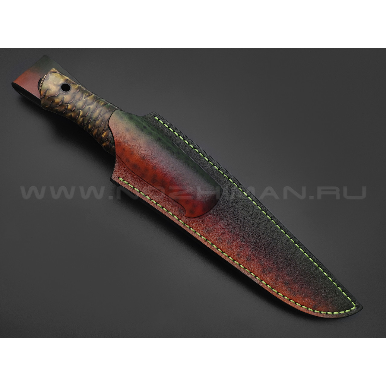 Сергей Шадрин нож SHAD09 сталь N690, рукоять Стаб. шишка, микарта